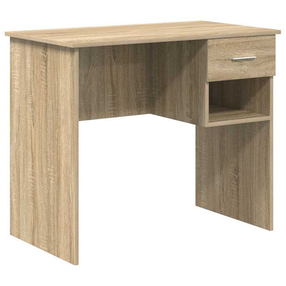 vidaXL Desk Sonoma Oak 90 x 49 x 75 cm Engineered Wood 2
