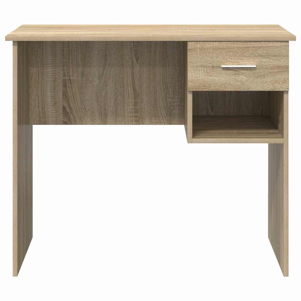 vidaXL Desk Sonoma Oak 90 x 49 x 75 cm Engineered Wood 6