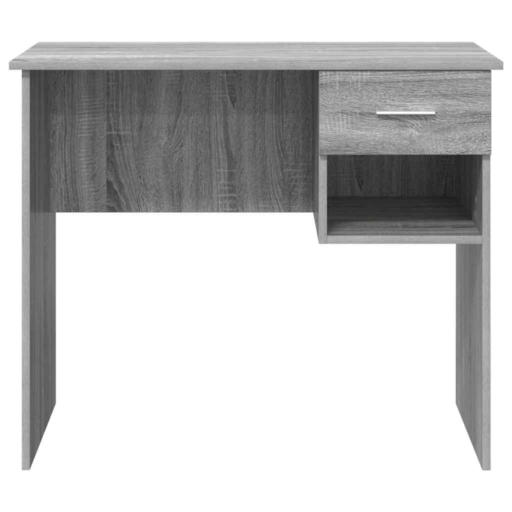 vidaXL Desk Grey Sonoma 90 x 49 x 75 cm Engineered Wood 6
