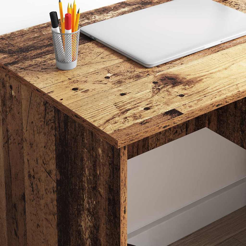 vidaXL Desk Old Wood 90 x 49 x 75 cm Engineered Wood 4