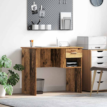 vidaXL Desk Old Wood 90 x 49 x 75 cm Engineered Wood 1