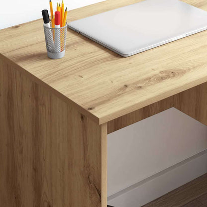 vidaXL Desk Artisan Oak 90 x 49 x 75 cm Engineered Wood 4