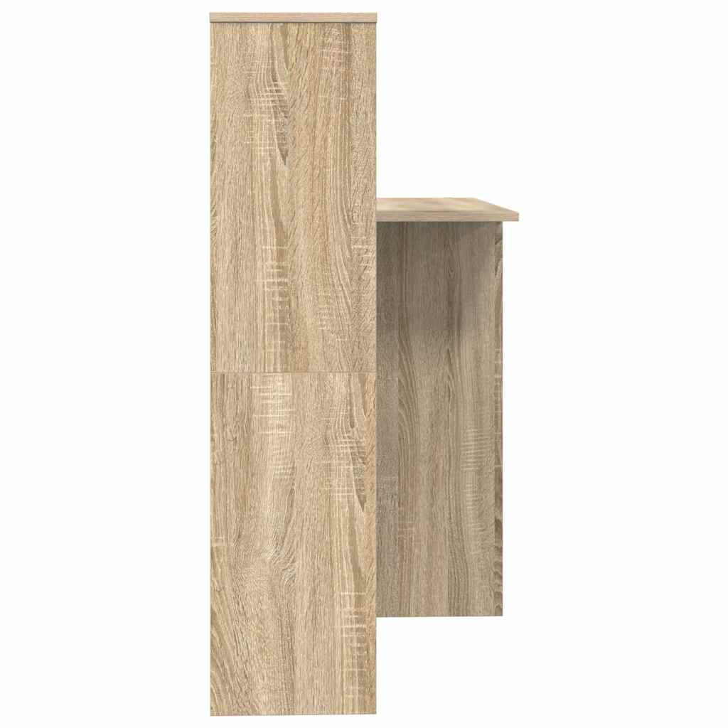 vidaXL Desk Sonoma Oak Engineered Wood 131.5 x 50 x 106.5 cm 6