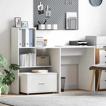 vidaXL Drawer Cabinet 55 x 45 x 31 cm White 1