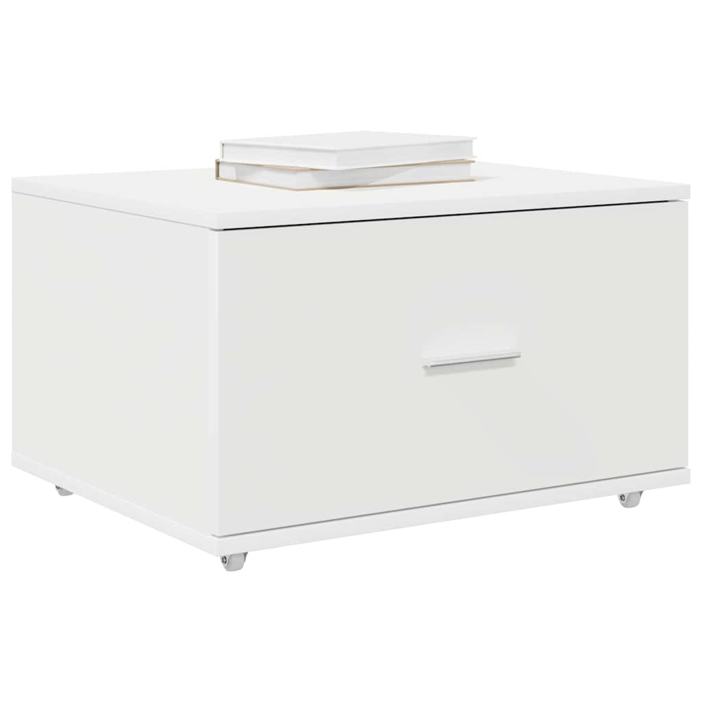 vidaXL Drawer Cabinet 55 x 45 x 31 cm White 3
