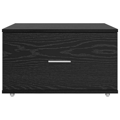 vidaXL Drawer Cabinet 55 x 45 x 31 cm Black Oak 6