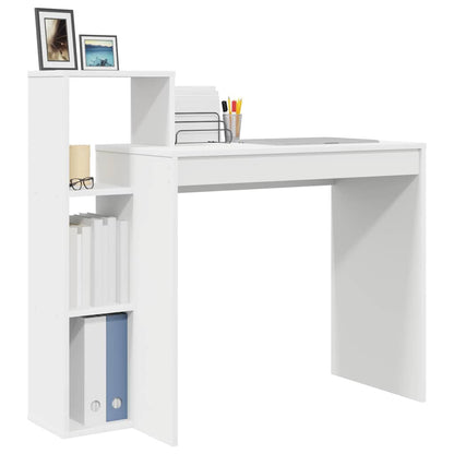 vidaXL Desk White Engineered Wood 100 x 40 x 90 cm 3