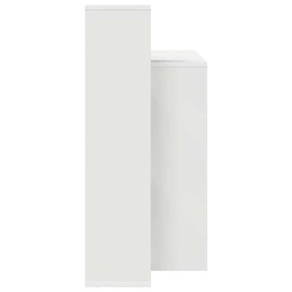 vidaXL Desk White Engineered Wood 100 x 40 x 90 cm 6