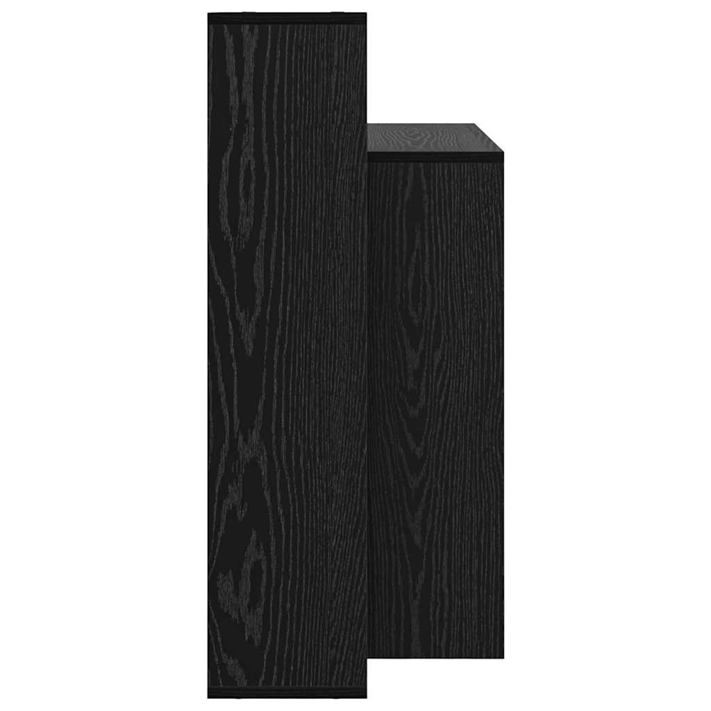 vidaXL Desk Black Oak Engineered Wood 100 x 40 x 90 cm 6