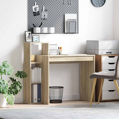 vidaXL Desk Sonoma Oak Engineered Wood 100 x 40 x 90 cm 1