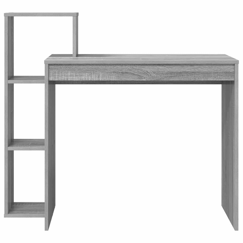 vidaXL Desk Grey Sonoma Engineered Wood 100 x 40 x 90 cm 5