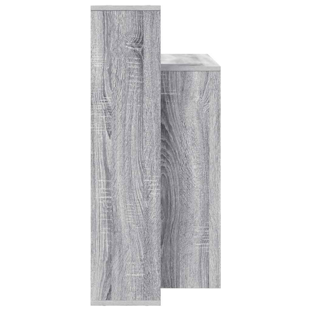 vidaXL Desk Grey Sonoma Engineered Wood 100 x 40 x 90 cm 6