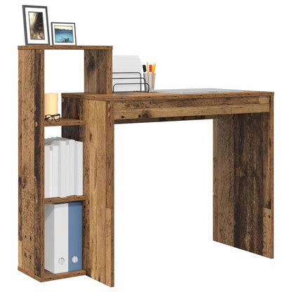 vidaXL Desk Old Wood Engineered Wood 100 x 40 x 90 cm 3