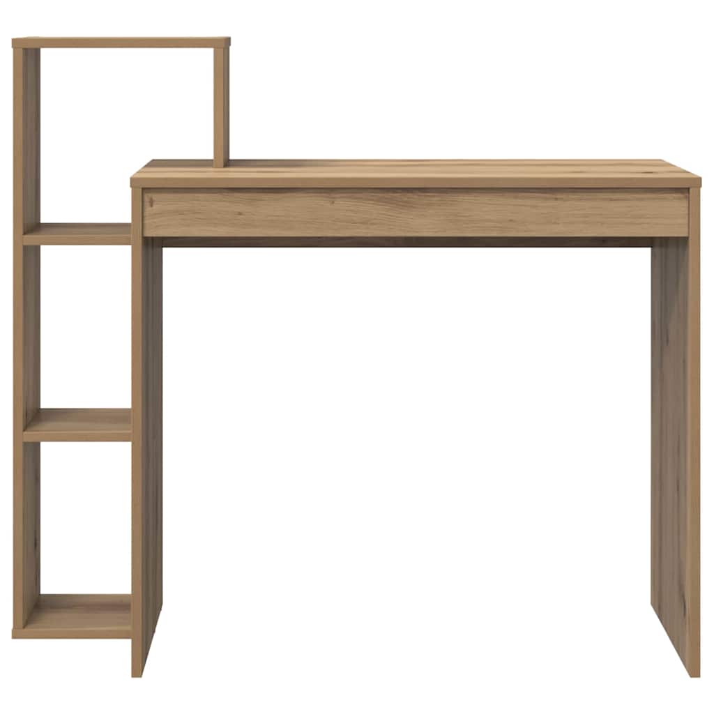 vidaXL Desk Artisan Oak Engineered Wood 100 x 40 x 90 cm 5