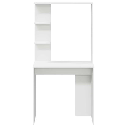 vidaXL Desk White Engineered Wood 78.5 x 37 x 154.5 cm 5