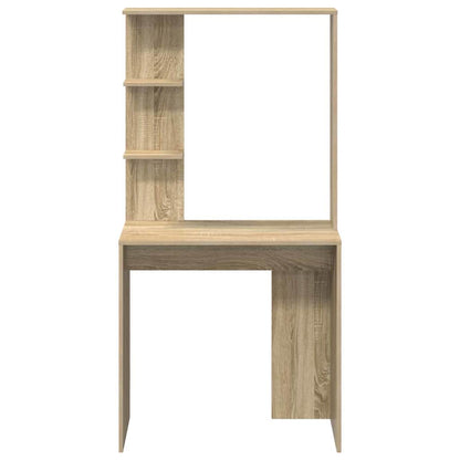 vidaXL Desk Sonoma Oak Engineered Wood 78.5 x 37 x 154.5 cm 5