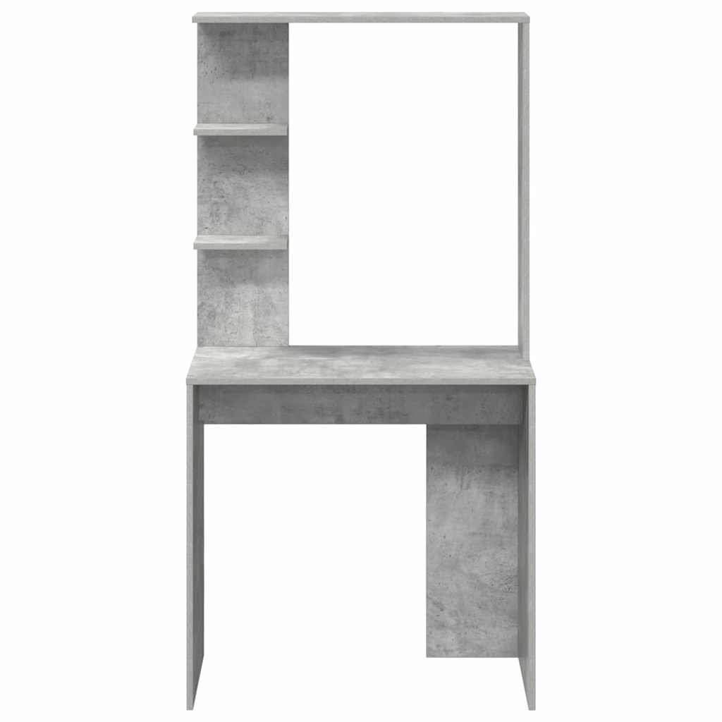 vidaXL Desk Concrete Grey Engineered Wood 78.5 x 37 x 154.5 cm 5
