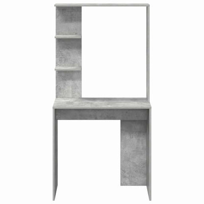 vidaXL Desk Concrete Grey Engineered Wood 78.5 x 37 x 154.5 cm 5