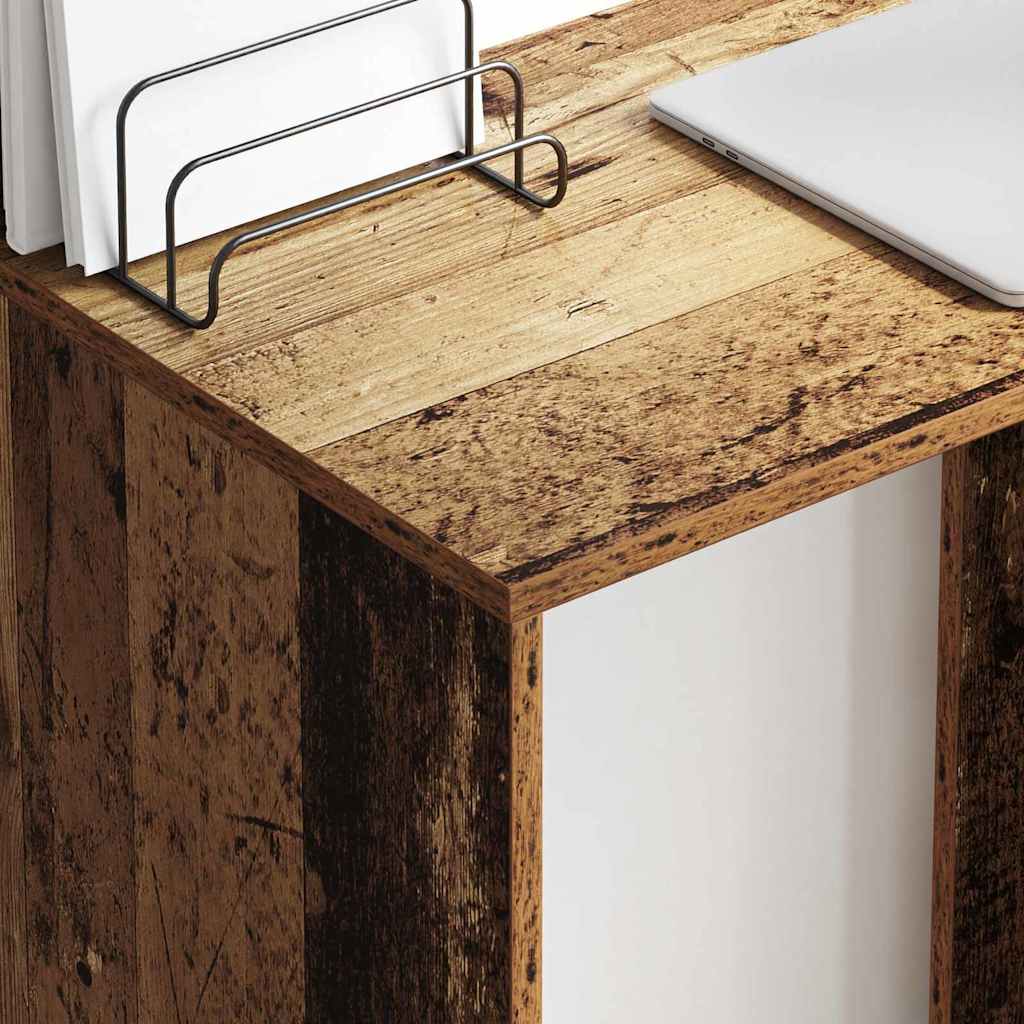 vidaXL Desk Old Wood Engineered Wood 78.5 x 37 x 154.5 cm 4