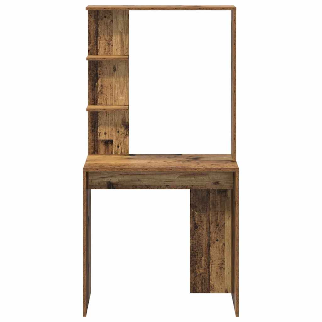vidaXL Desk Old Wood Engineered Wood 78.5 x 37 x 154.5 cm 5