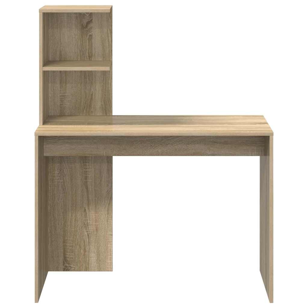 vidaXL Desk Sonoma Oak 102 x 50 x 124 cm Engineered Wood 5