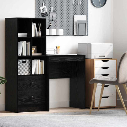 vidaXL Desk Black Oak 60 x 40 x 76 cm 1