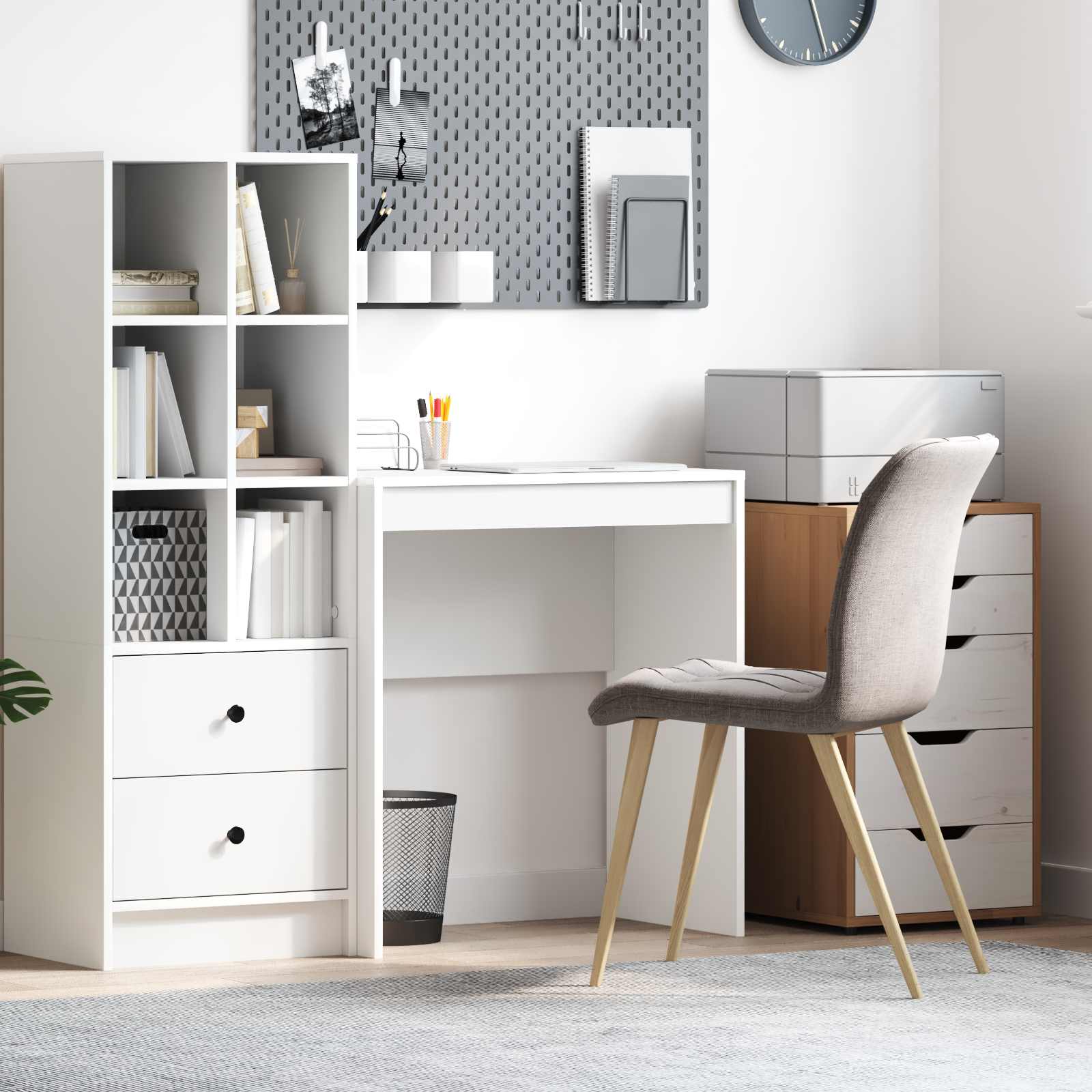 vidaXL Desk White 70 x 40 x 76 cm 1