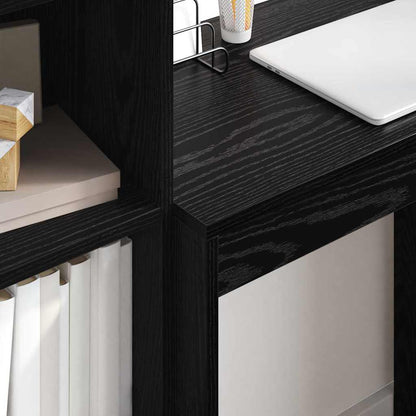 vidaXL Desk Black Oak 70 x 40 x 76 cm 4