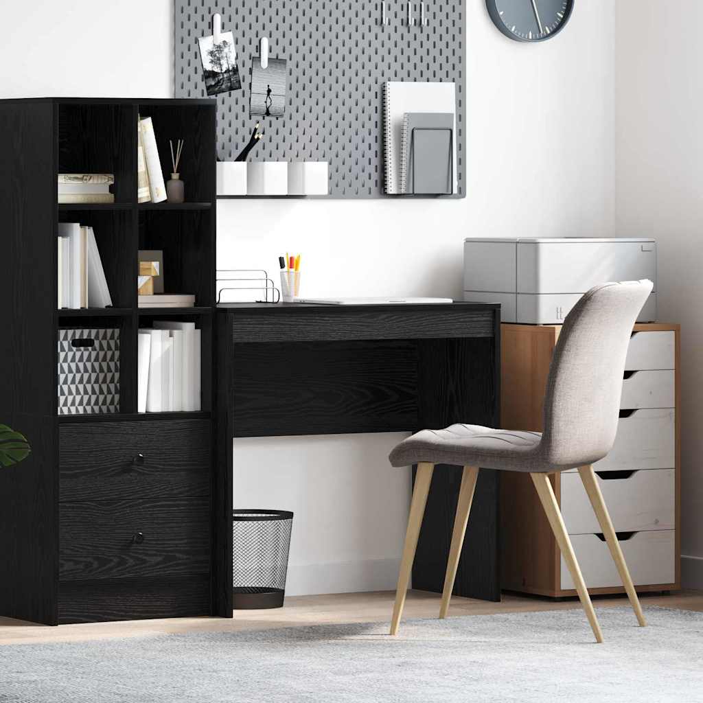 vidaXL Desk Black Oak 80 x 40 x 76 cm 1
