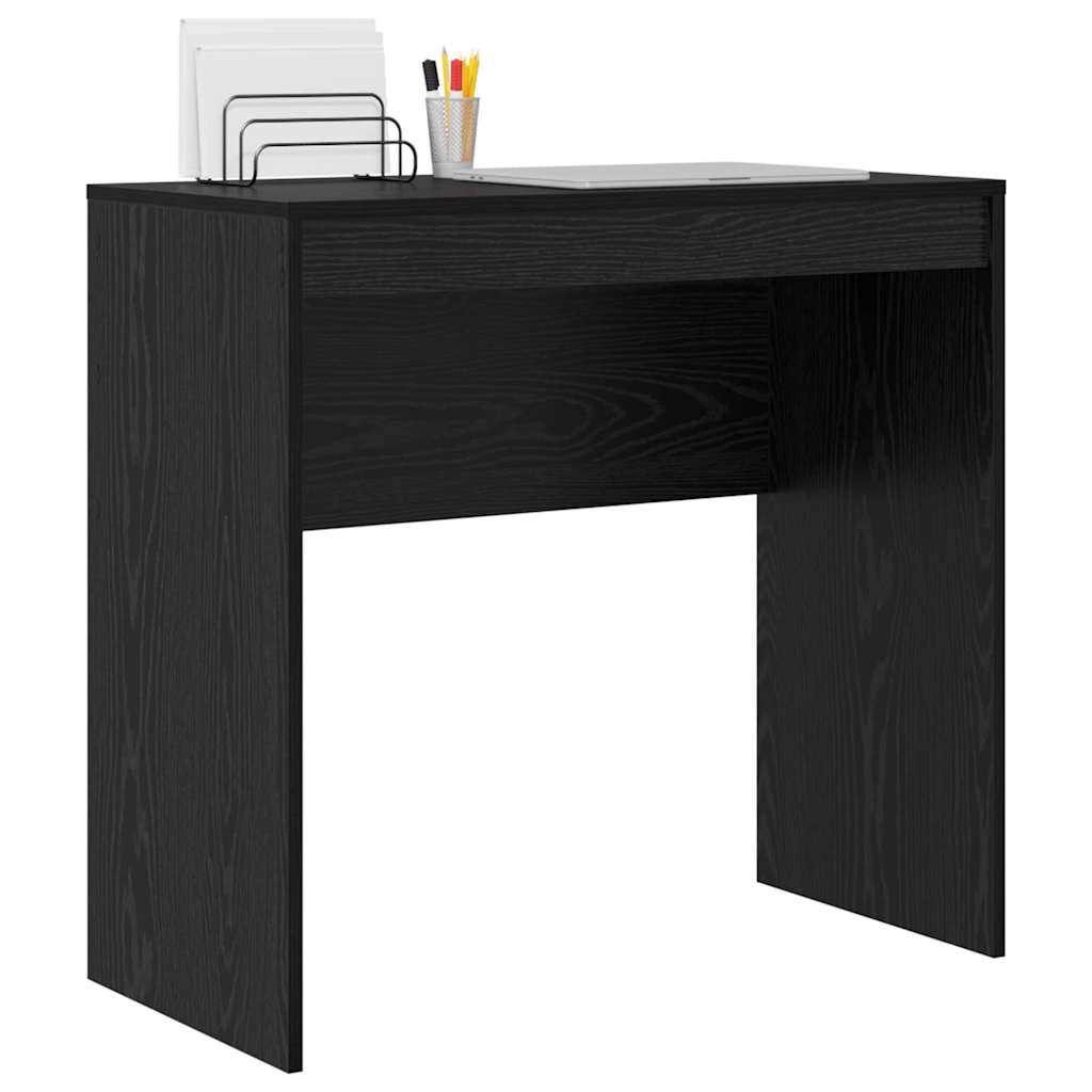 vidaXL Desk Black Oak 80 x 40 x 76 cm 3