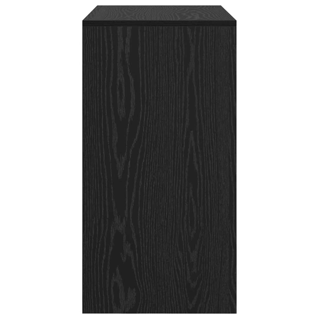 vidaXL Desk Black Oak 80 x 40 x 76 cm 6