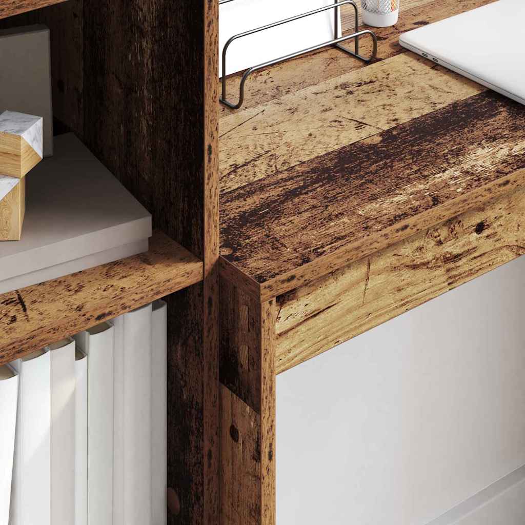 vidaXL Desk Old Wood 90 x 40 x 76 cm 4