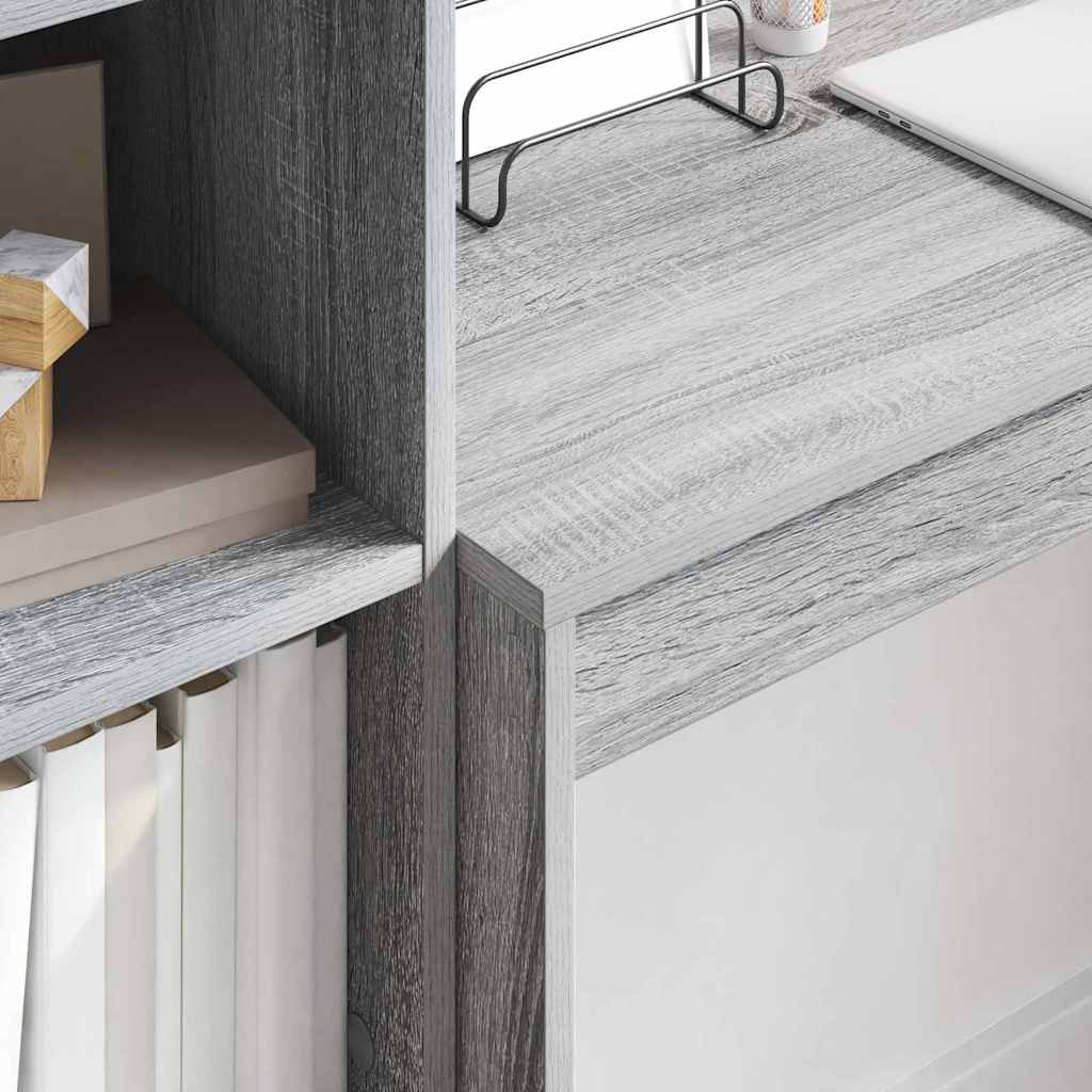 vidaXL Desk Grey Sonoma 100 x 40 x 76 cm 4