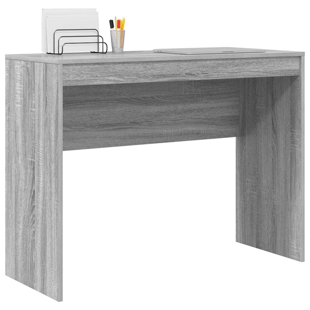 vidaXL Desk Grey Sonoma 100 x 40 x 76 cm 3