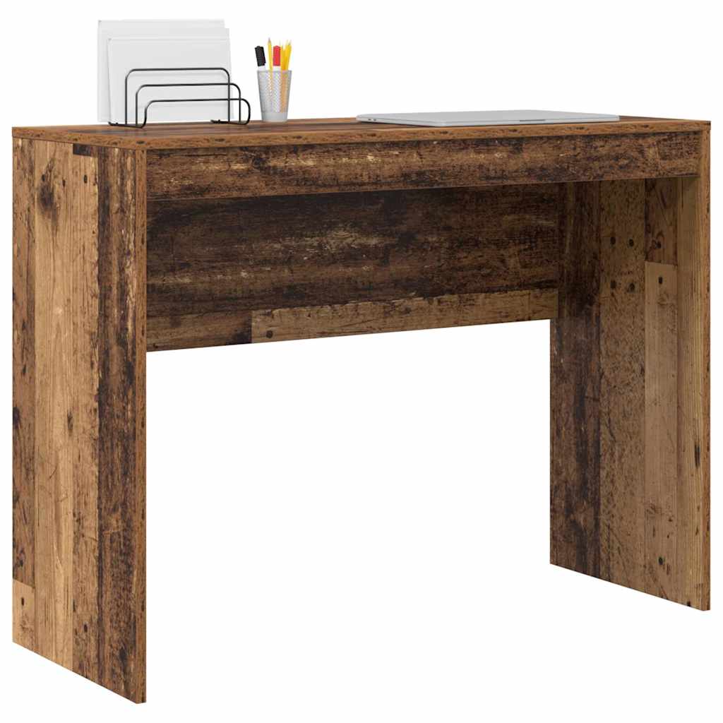 vidaXL Desk Old Wood 100 x 40 x 76 cm 3