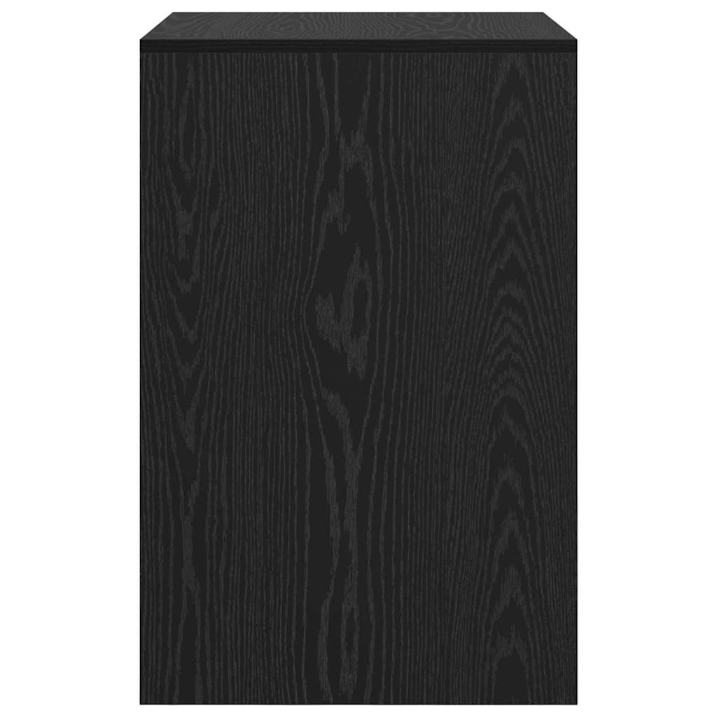 vidaXL Desk Black Oak 60 x 50 x 76 cm 6