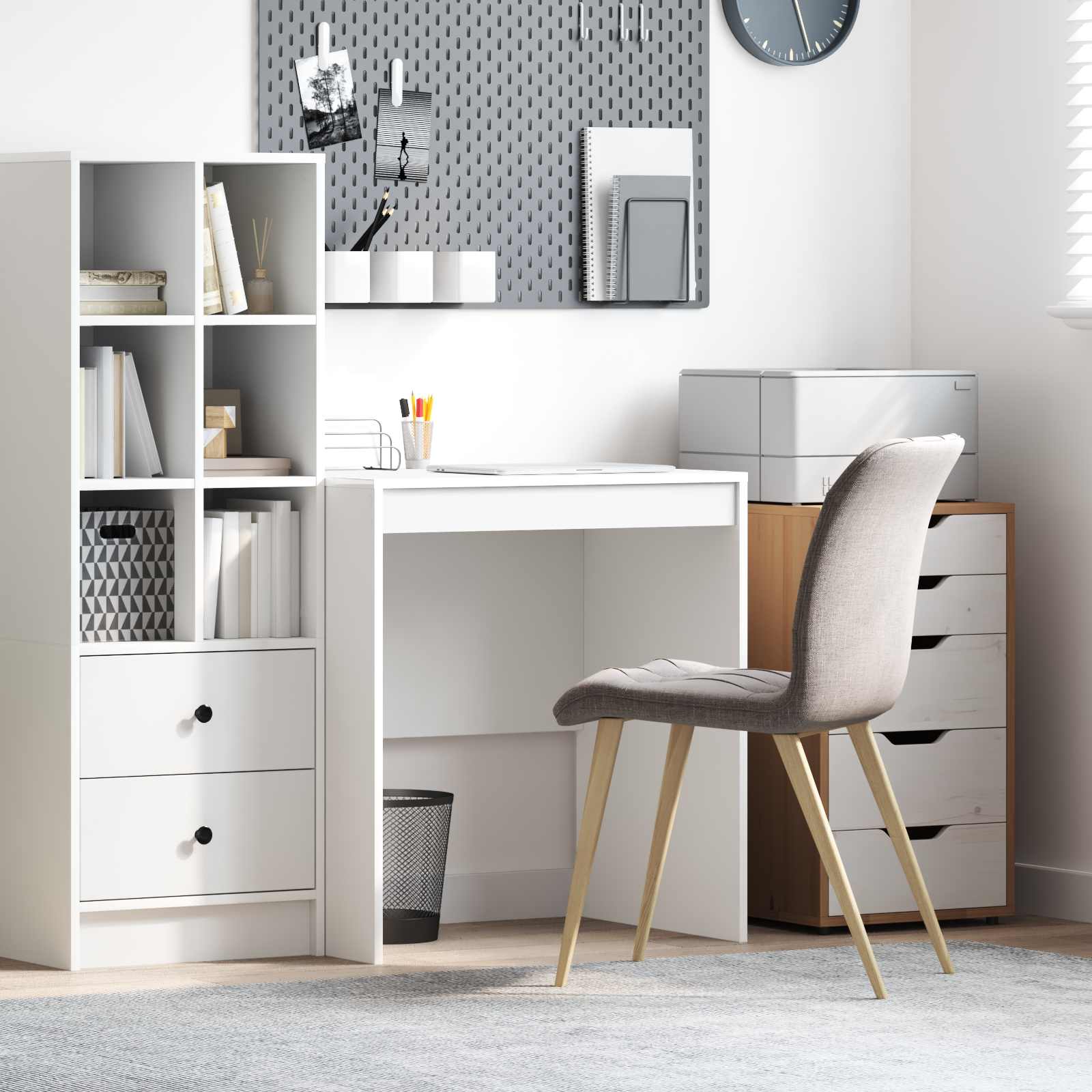 vidaXL Desk White 70 x 50 x 76 cm 1