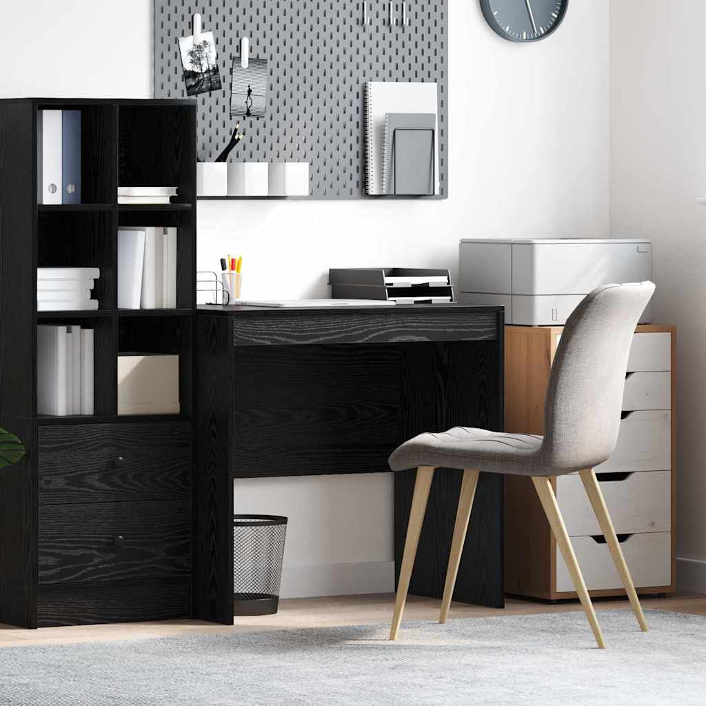 vidaXL Desk Black Oak 80 x 50 x 76 cm 1
