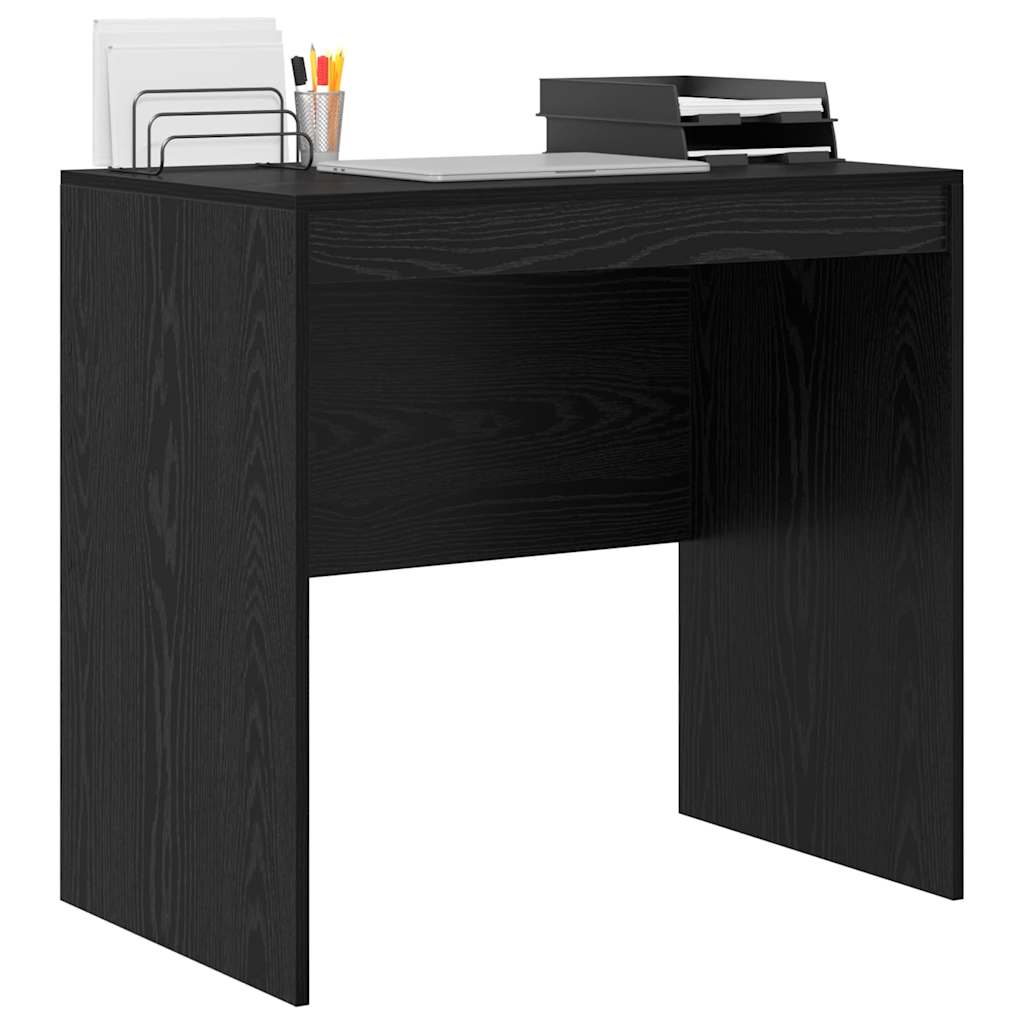 vidaXL Desk Black Oak 80 x 50 x 76 cm 3