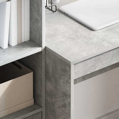 vidaXL Desk Concrete Grey 80 x 50 x 76 cm 4