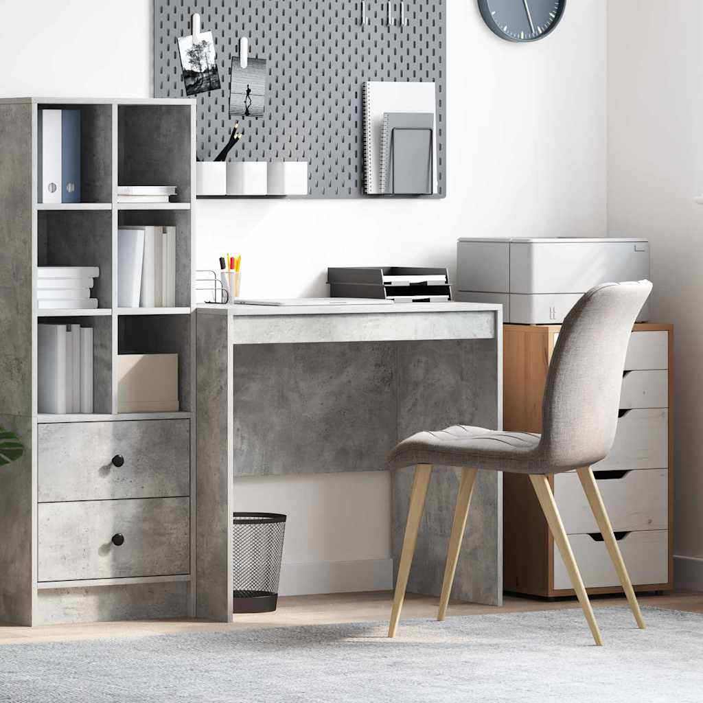 vidaXL Desk Concrete Grey 80 x 50 x 76 cm 1