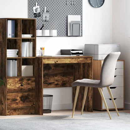 vidaXL Desk Smoked Oak 80 x 50 x 76 cm 1