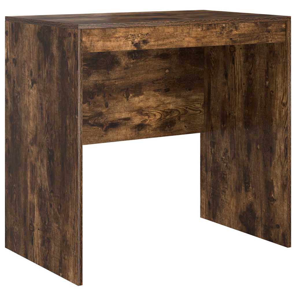vidaXL Desk Smoked Oak 80 x 50 x 76 cm 2