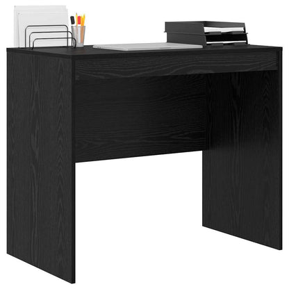 vidaXL Desk Black Oak 90 x 50 x 76 cm 3