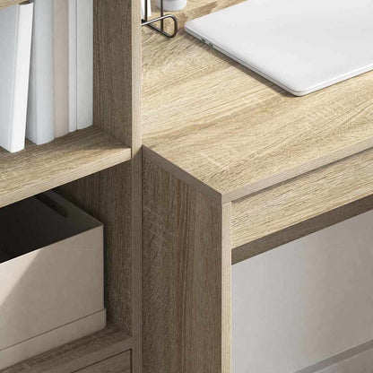 vidaXL Desk Sonoma Oak 90 x 50 x 76 cm 4