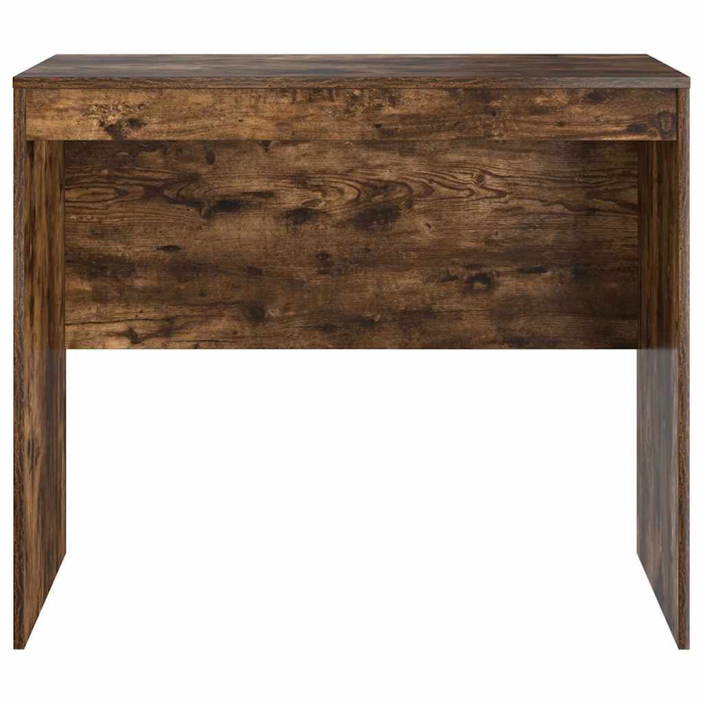 vidaXL Desk Smoked Oak 90 x 50 x 76 cm 5