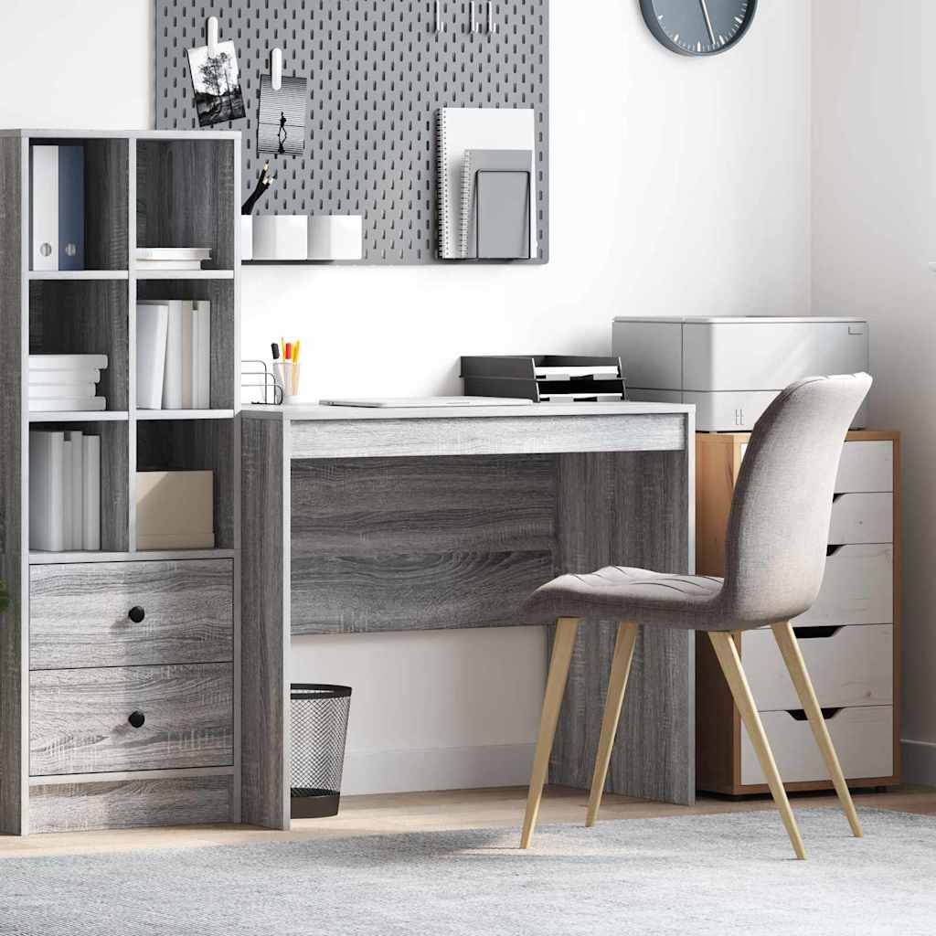 vidaXL Desk Grey Sonoma 90 x 50 x 76 cm 1