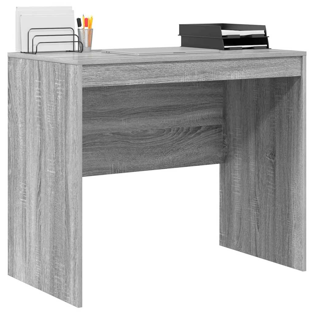 vidaXL Desk Grey Sonoma 90 x 50 x 76 cm 3