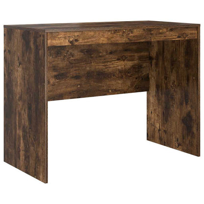 vidaXL Desk Smoked Oak 100 x 50 x 76 cm 2