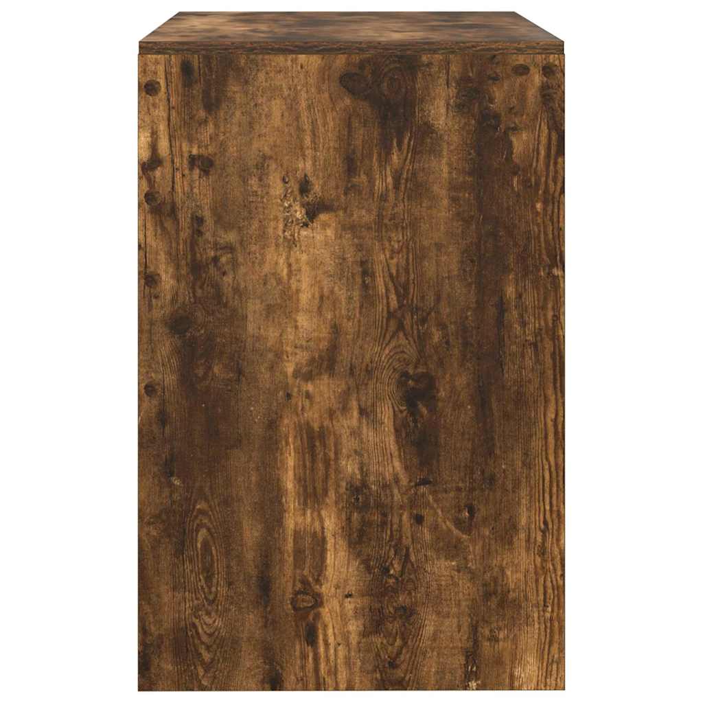 vidaXL Desk Smoked Oak 100 x 50 x 76 cm 6